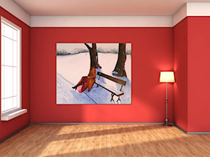 Salon z obrazem: EWELINA WASILEWSKA, WRACAJĄC DO TAMTYCH LAT, 2023 - zdjęcie od Art in House Dom Aukcyjny i Galeria Sztuki