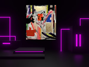 Wnętrze z obrazem: PAULINA ROBOTYCKA, EMOTIONS, 2023 - zdjęcie od Art in House Dom Aukcyjny i Galeria Sztuki