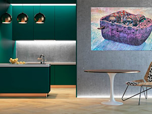 Kuchnia z obrazem: PIOTR NOGAJ, REJS, 2023 - zdjęcie od Art in House Dom Aukcyjny i Galeria Sztuki