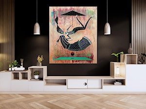 Salon z obrazem: MIKOŁAJ REJS, DNA KISS, 2019 - zdjęcie od Art in House Dom Aukcyjny i Galeria Sztuki