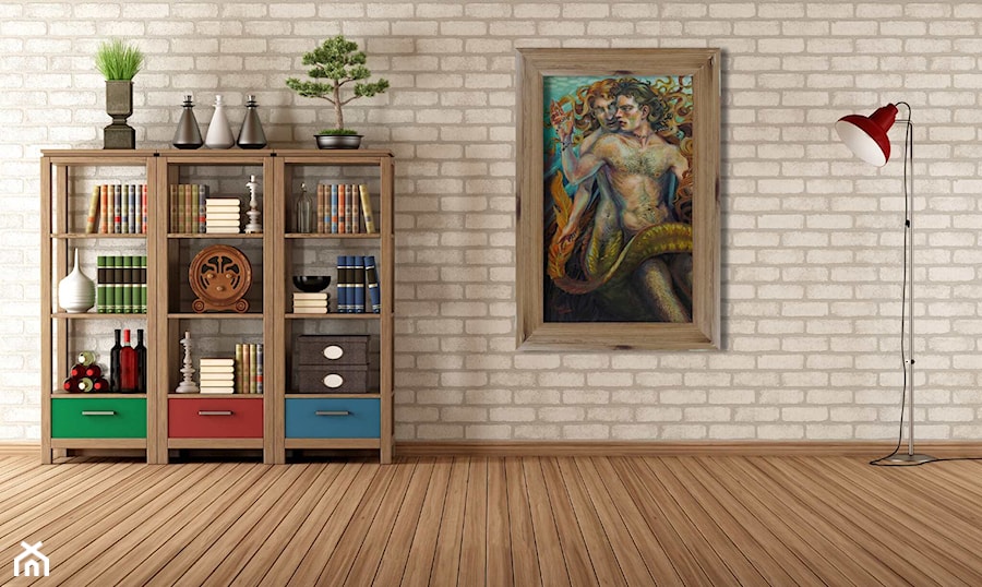 Salon z obrazem: KAMIL NIEWIŃSKI, GŁĘBIA, 2023 - zdjęcie od Art in House Dom Aukcyjny i Galeria Sztuki
