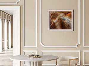 Salon z obrazem: STANISŁAW SUGINTAS, BORN OF A BIRD, 2023 - zdjęcie od Art in House Dom Aukcyjny i Galeria Sztuki