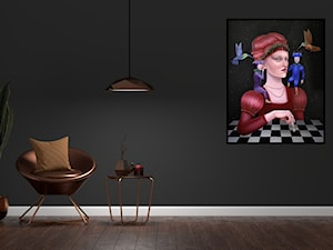 Salon z obrazem: MIKOŁAJ KORUS, MY WIEMY LEPIEJ, 2023 - zdjęcie od Art in House Dom Aukcyjny i Galeria Sztuki