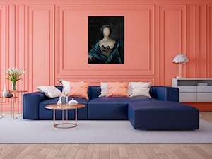 Salon z obrazem: DARIA ZBIEŃ, AURORA II WG JEAN-MARC NATTIER PORTRAIT OF A WOMAN, 2023 - zdjęcie od Art in House Dom Aukcyjny i Galeria Sztuki