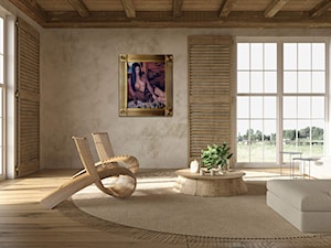 Salon z obrazem: KATARZYNA REKIEL, SZACHISTKA, 2023 - zdjęcie od Art in House Dom Aukcyjny i Galeria Sztuki