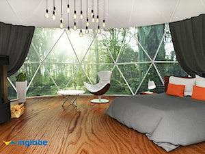 Koncepcja wizualna namiotu sferycznego w wersji Glamping. - zdjęcie od MGlobe - Namioty Sferyczne