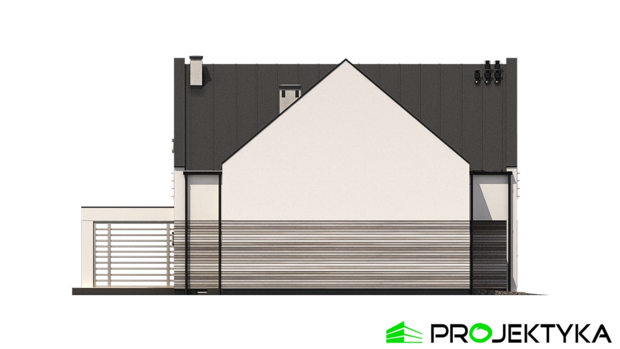 Elewacja lewa - zdjęcie od PROJEKTYKA - Homebook
