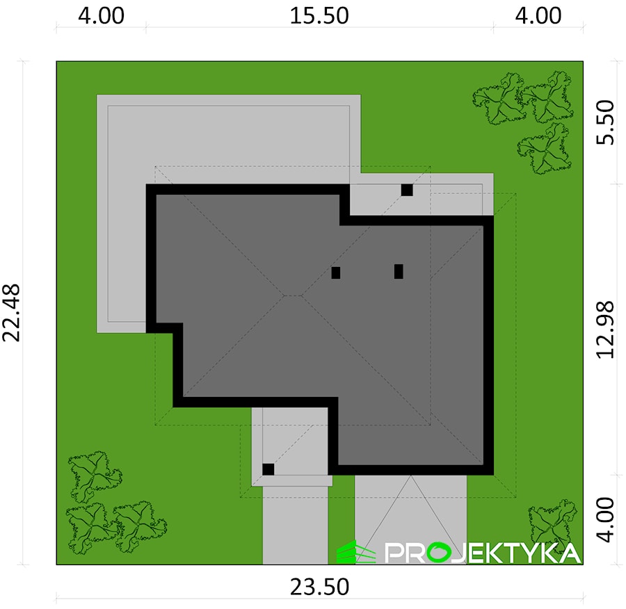 Plan sytuacyjny - zdjęcie od PROJEKTYKA