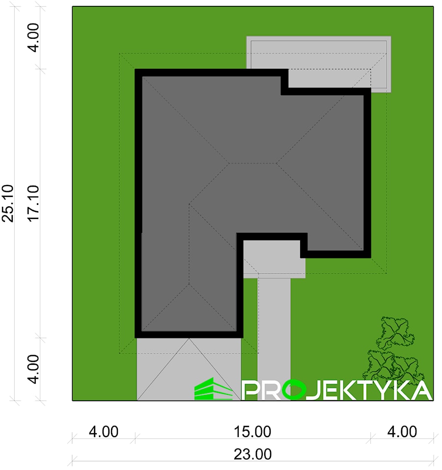 Plan sytuacyjny - zdjęcie od PROJEKTYKA