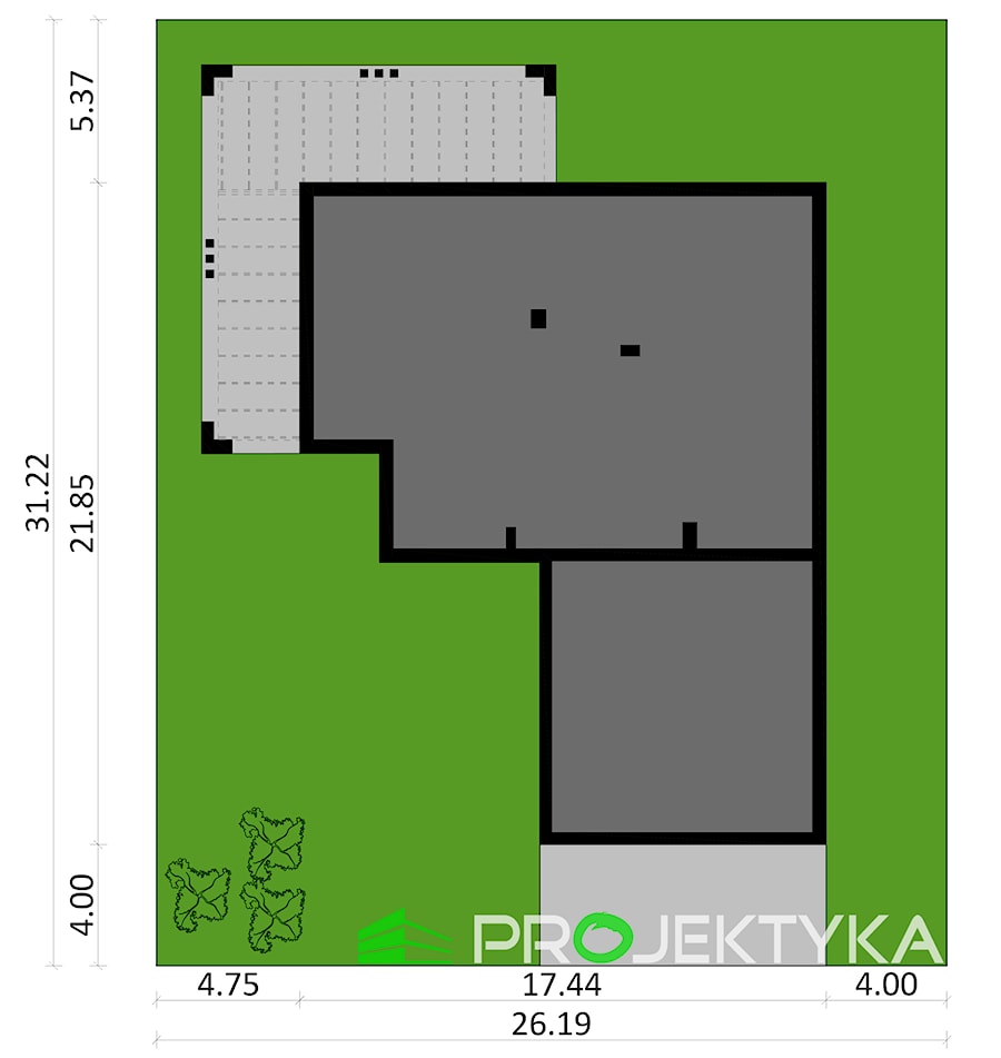 Plan sytuacyjny - zdjęcie od PROJEKTYKA