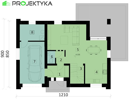 Aranżacje wnętrz - Ogród: Rzut parteru - PROJEKTYKA. Przeglądaj, dodawaj i zapisuj najlepsze zdjęcia, pomysły i inspiracje designerskie. W bazie mamy już prawie milion fotografii!