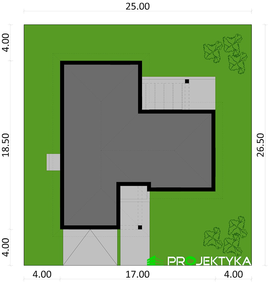 Plan sytuacyjny - zdjęcie od PROJEKTYKA