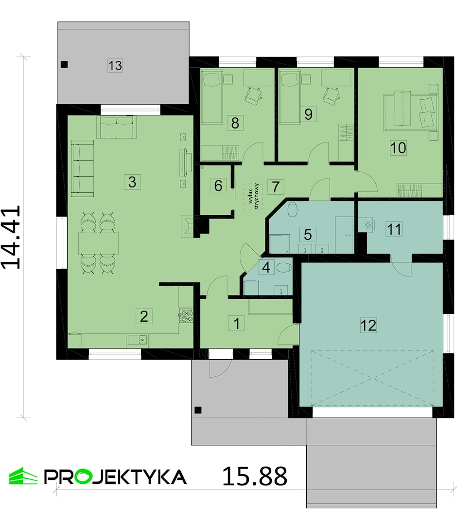 Rzut - zdjęcie od PROJEKTYKA - Homebook