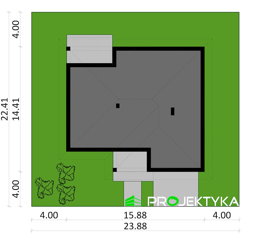 Plan sytuacyjny - zdjęcie od PROJEKTYKA