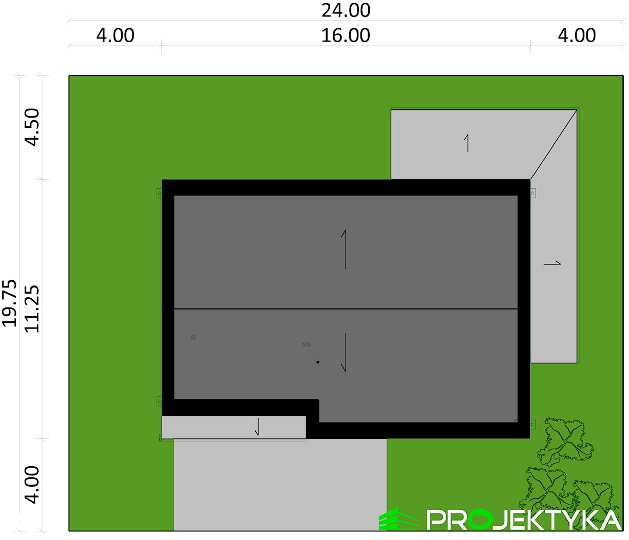 Plan sytuacyjny - zdjęcie od PROJEKTYKA - Homebook