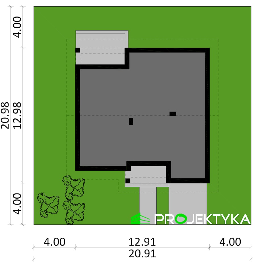 Plan sytuacyjny - zdjęcie od PROJEKTYKA