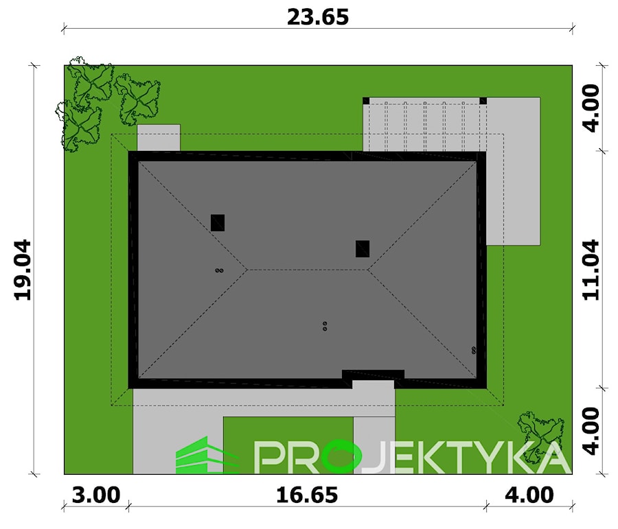 Plan sytuacyjny - zdjęcie od PROJEKTYKA