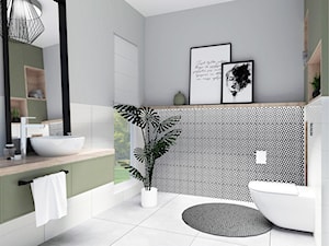 Toaleta dla gości - Łazienka, styl nowoczesny - zdjęcie od Projekty Wnętrz KOZAK