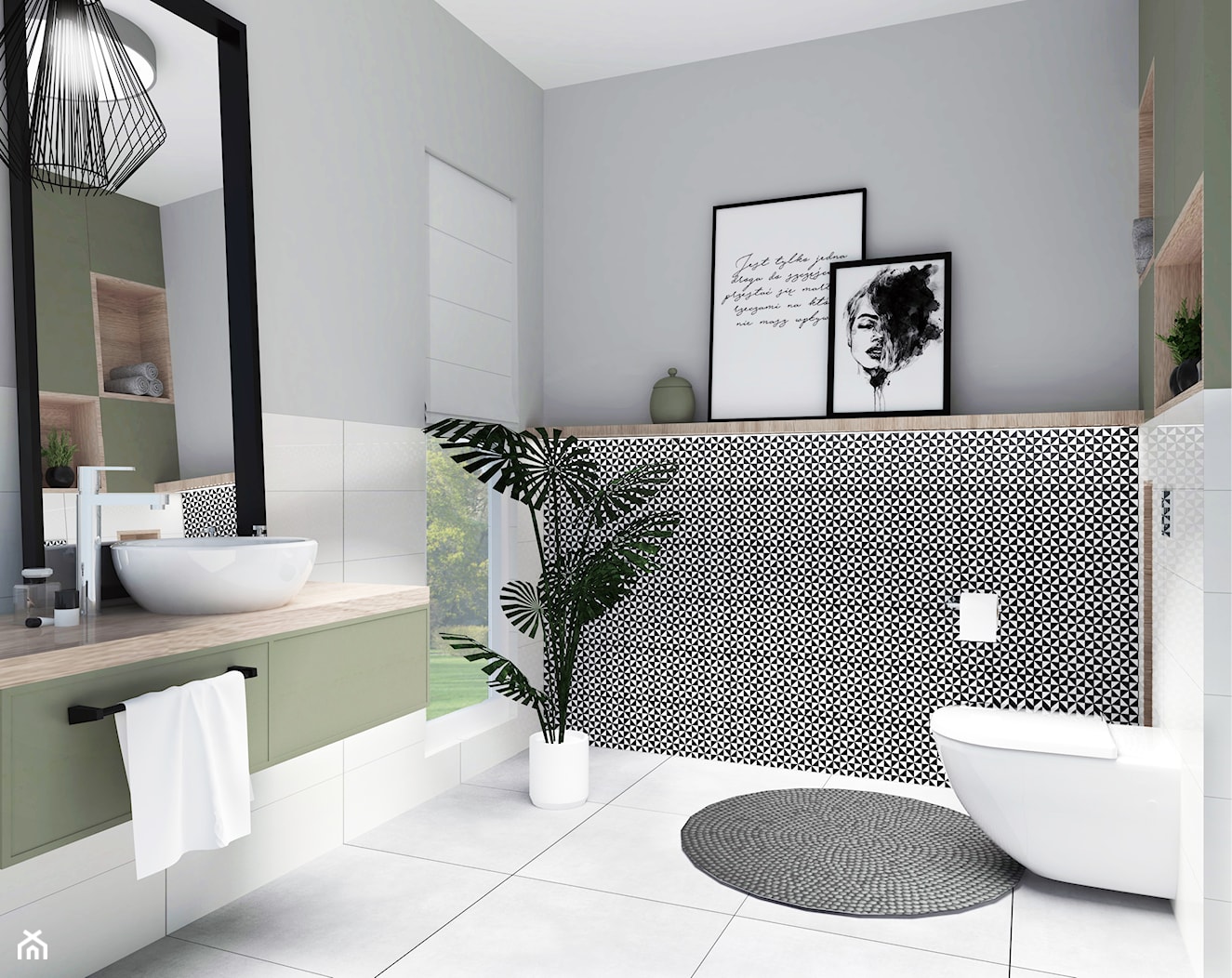 Toaleta dla gości - Łazienka, styl nowoczesny - zdjęcie od Projekty Wnętrz KOZAK - Homebook
