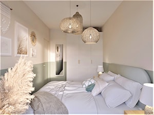 Mieszkanie boho na wynajem - Sypialnia, styl nowoczesny - zdjęcie od Projekty Wnętrz KOZAK