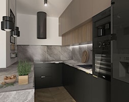Mieszkanie w beżach i szarościach - Kuchnia, styl nowoczesny - zdjęcie od Projekty Wnętrz KOZAK - Homebook