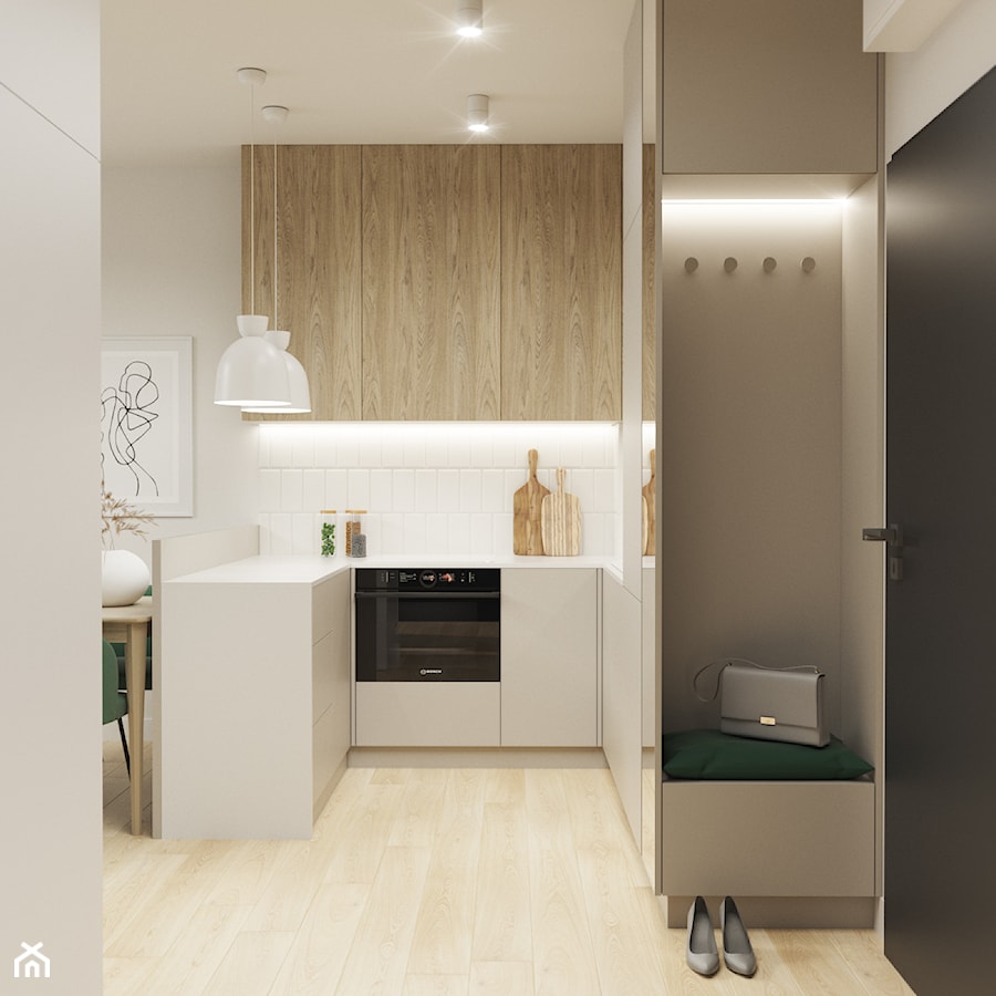 Mieszkanie boho na wynajem - Kuchnia, styl nowoczesny - zdjęcie od Projekty Wnętrz KOZAK