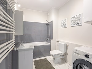 Średnia bez okna z pralką / suszarką łazienka, styl nowoczesny - zdjęcie od Jacek Bernatek