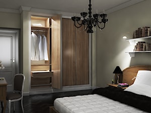 Sypialnia KOMANDOR - Średnia beżowa z biurkiem sypialnia, styl tradycyjny - zdjęcie od Komandor - Wnętrza z Charakterem