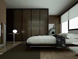 Sypialnia KOMANDOR - Duża sypialnia, styl nowoczesny - zdjęcie od Komandor - Wnętrza z Charakterem