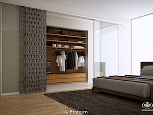 Sypialnia KOMANDOR - Duża beżowa sypialnia, styl nowoczesny - zdjęcie od Komandor - Wnętrza z Charakterem