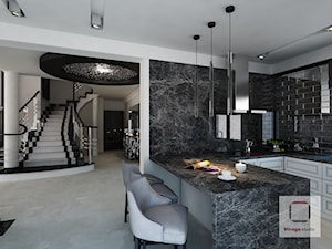 Gęsta przestrzeń luksusu - Kuchnia, styl nowoczesny - zdjęcie od Mirage Studio