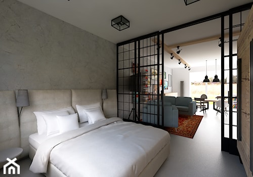 Z loftową nutą - Średnia sypialnia - zdjęcie od Mirage Studio