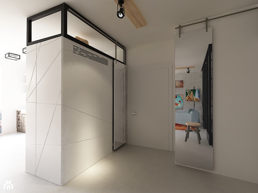 Z loftową nutą - Hol / przedpokój, styl industrialny - zdjęcie od Mirage Studio
