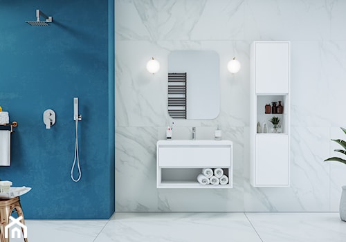 Armatura - Mała bez okna z lustrem łazienka, styl minimalistyczny - zdjęcie od EXCELLENT