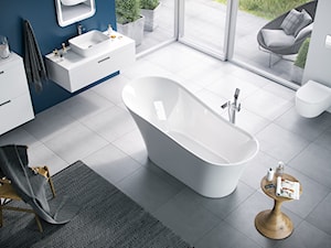 Umywalki - Średnia łazienka z oknem, styl minimalistyczny - zdjęcie od EXCELLENT