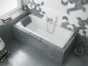 Dodatki i akcesoria łazienkowe - Z marmurową podłogą łazienka z oknem - zdjęcie od EXCELLENT