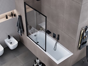 Strefa kąpieli 2w1, czyli wanna z parawanem – idealnie rozwiązanie (nie tylko) do małej łazienki