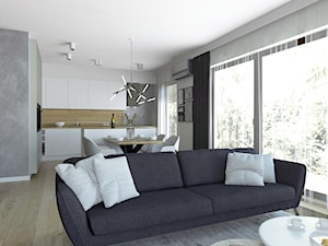 projekt mieszkania Czarodziejska - Salon, styl nowoczesny - zdjęcie od BRight Studio