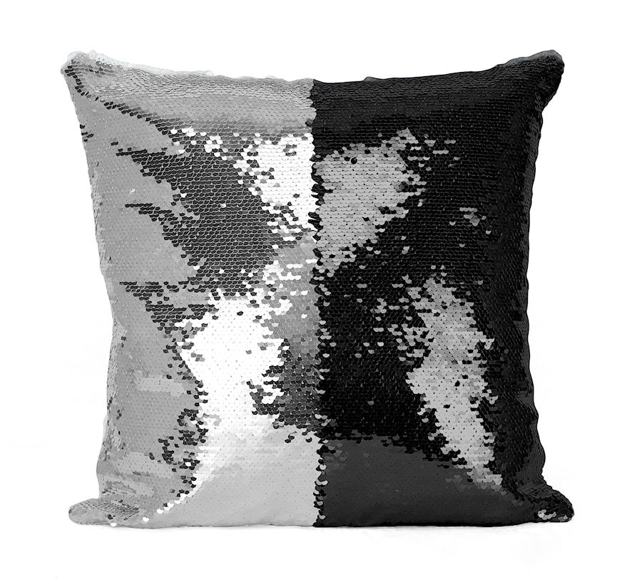 Modna piszewka dekoracyjna FLIPPY SEQUINS Cekiny 40x40 Silver - zdjęcie od Homello