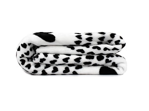 Ciepły designerski Koc CUPID Black&White 150x200 - zdjęcie od Homello