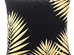Miękka Poduszka z serii GOLD DREAM PALMS ze złotym wzorem 40x40 - zdjęcie od Homello