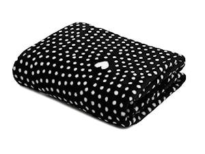 Ciepły designerski Koc CUPID DOT Black&White 150x200 - zdjęcie od Homello