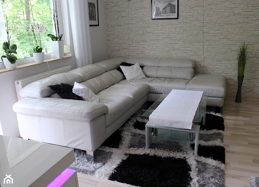 Mały biały salon, styl nowoczesny - zdjęcie od Magdalena Wodarczyk Trela