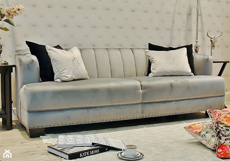 SOFA SHELL PREMIUM VELVET GREY SL COLLECTION - zdjęcie od Sweet Living