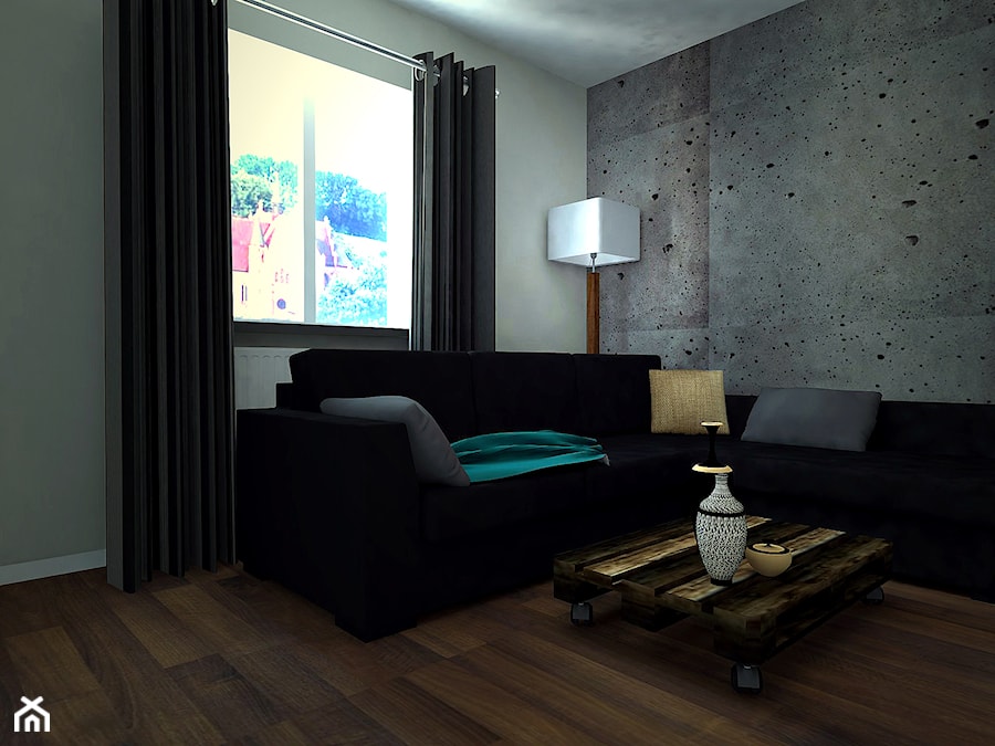 Mieszkanie pod Olsztynem - Salon, styl industrialny - zdjęcie od Projekt Wnętrze