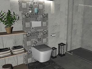 Mała łazienka w kawalerce w Warszawie - zdjęcie od Projekt Wnętrze