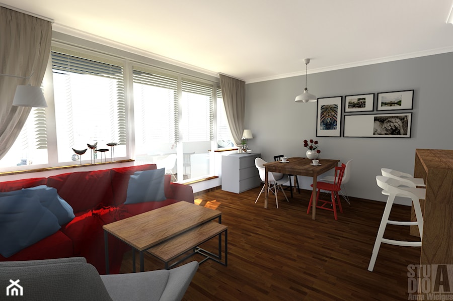 Mieszkanie Zamieniecka - Salon, styl nowoczesny - zdjęcie od Studio-A Anna Wielgus
