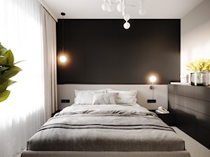 Mieszkanie z męskim akcentem - Sypialnia, styl nowoczesny - zdjęcie od white wall studio