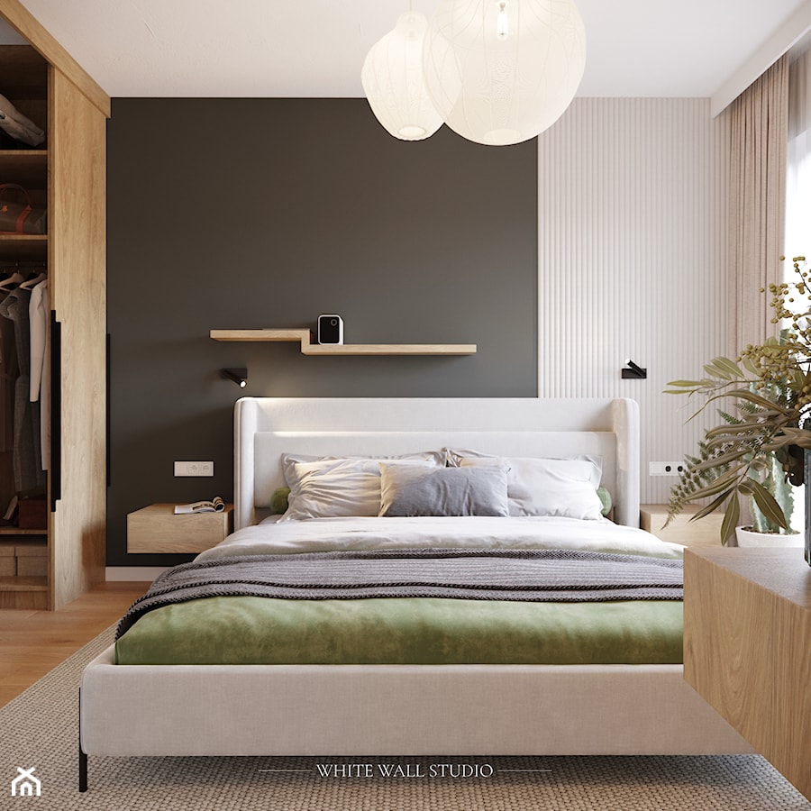 Przytulność w stylu Japandi - Sypialnia, styl minimalistyczny - zdjęcie od white wall studio