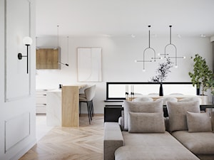 Dom jednorodzinny w Radomiu - Salon, styl nowoczesny - zdjęcie od white wall studio